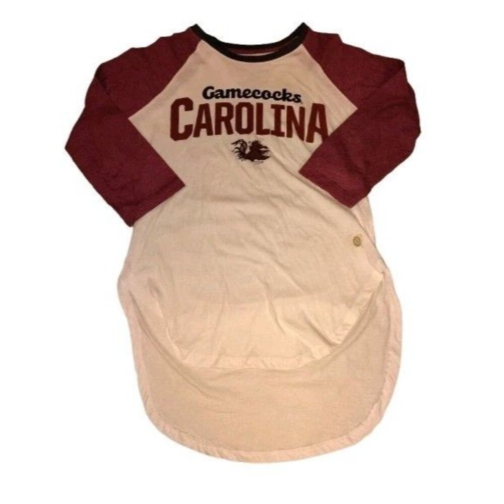 Three Square South Carolina Gamecocks Baseball Tee Shirt Raglan XL Burgundy... - Picture 2 of 11